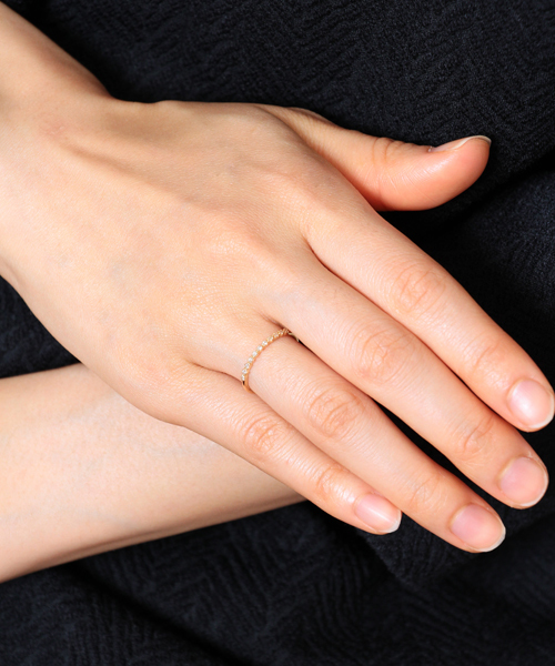 agete（アガット）の「K18リング（リング・レディース・ゴールド系その他・#7/#9/#11/#13）」の8枚目の写真