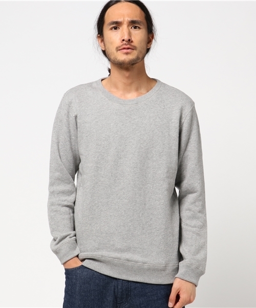 Denime（ドゥニーム）の「ソフト裏毛無地クルーネックスウェット（スウェット・メンズ・ワイン/グレー/ホワイト/ブラック・LARGE/SMALL/X-SMALL/X-LARGE/MEDIUM）」の4枚目の写真