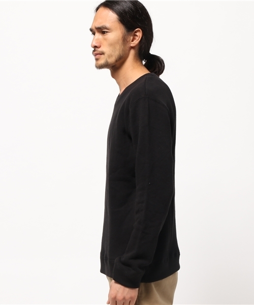 Denime（ドゥニーム）の「ソフト裏毛無地クルーネックスウェット（スウェット・メンズ・ワイン/グレー/ホワイト/ブラック・LARGE/SMALL/X-SMALL/X-LARGE/MEDIUM）」の5枚目の写真