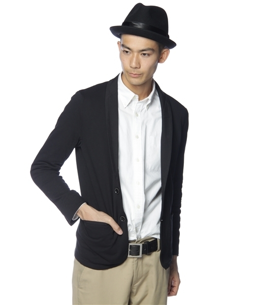 International Gallery BEAMS（インターナショナルギャラリービームス）の「International Gallery BEAMS / バイオ加工 2Bショールカラージャケット（テーラードジャケット・メンズ・チャコールグレー/ブラック・44(S)/46(M)/48(L)）」の5枚目の写真