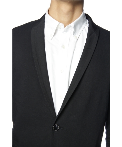 International Gallery BEAMS（インターナショナルギャラリービームス）の「International Gallery BEAMS / バイオ加工 2Bショールカラージャケット（テーラードジャケット・メンズ・チャコールグレー/ブラック・44(S)/46(M)/48(L)）」の6枚目の写真