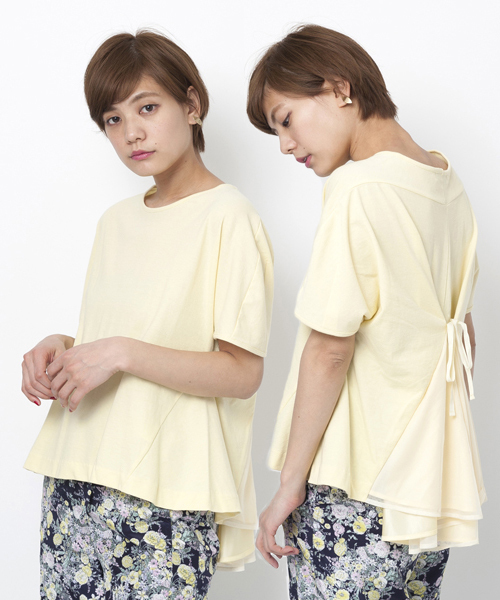 BACK RIBBON TEE BACK RIBBON TEE