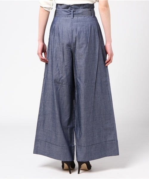 COLONY 2139（コロニートゥーワンスリーナイン）の「ライトデニム裾ターンバックワイドパンツ（デニムパンツ・レディース・ブルー/ネイビー・MEDIUM/SMALL）」の5枚目の写真