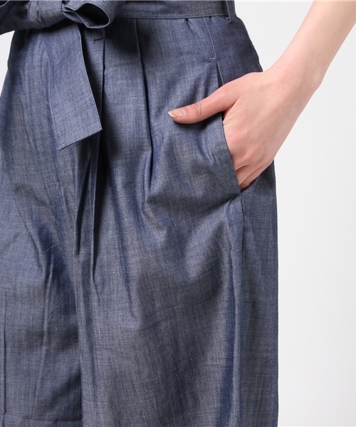 COLONY 2139（コロニートゥーワンスリーナイン）の「ライトデニム裾ターンバックワイドパンツ（デニムパンツ・レディース・ブルー/ネイビー・MEDIUM/SMALL）」の8枚目の写真