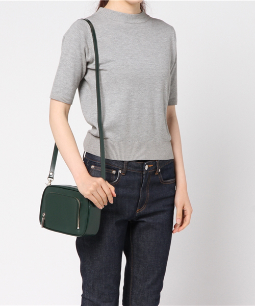 city(シティ)の「【CITY】バイカラーショルダーBAG(ショルダーバッグ・レディース・ブラック/グリーン・FREE)」の9枚目の写真