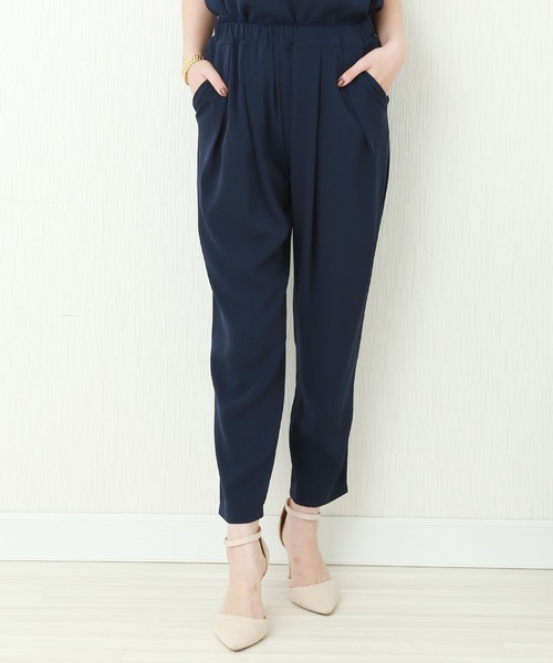 MARLENE JOBERT（マルレーヌ　ジョベル）の「セレモニー レースケープトップス　パンツセット（セットアップ・レディース・ベージュ/ネイビー/ブラック・MEDIUM/LARGE）」の21枚目の写真