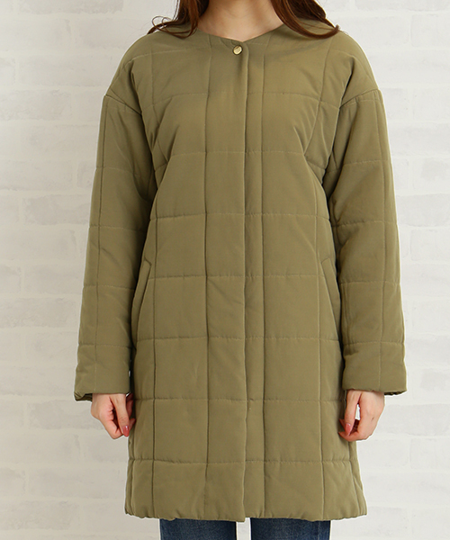 N.（N. Natural Beauty Basic）（エヌエヌナチュラルビューティーベーシック）の「キルティングコート（ダウンジャケット/コート・レディース・ネイビー/カーキ・SMALL/MEDIUM）」の13枚目の写真