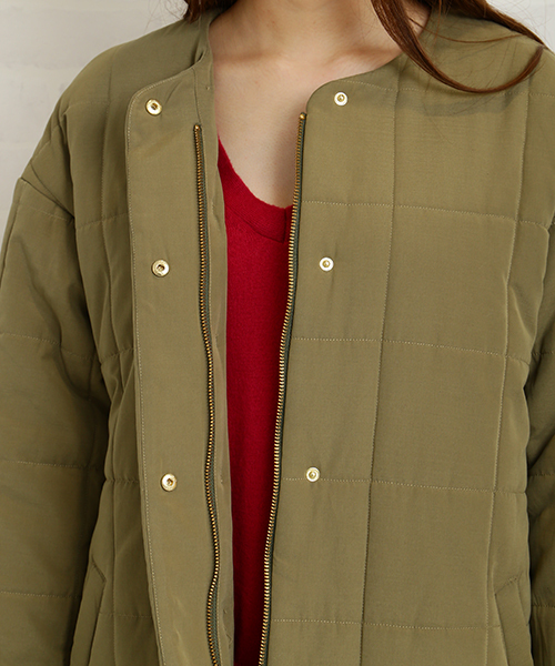 N.（N. Natural Beauty Basic）（エヌエヌナチュラルビューティーベーシック）の「キルティングコート（ダウンジャケット/コート・レディース・ネイビー/カーキ・SMALL/MEDIUM）」の16枚目の写真