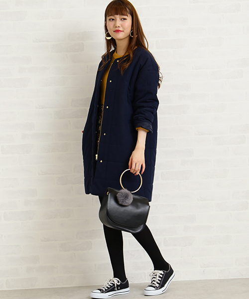 N.（N. Natural Beauty Basic）（エヌエヌナチュラルビューティーベーシック）の「キルティングコート（ダウンジャケット/コート・レディース・ネイビー/カーキ・SMALL/MEDIUM）」の19枚目の写真