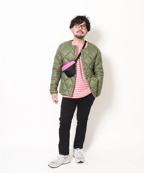 coen（コーエン）の「裏ボアボーダーボートネックカットソー（Tシャツ/カットソー・メンズ・ネイビー/グレー/ピンク・SMALL/MEDIUM/LARGE/X-LARGE）」の10枚目の写真