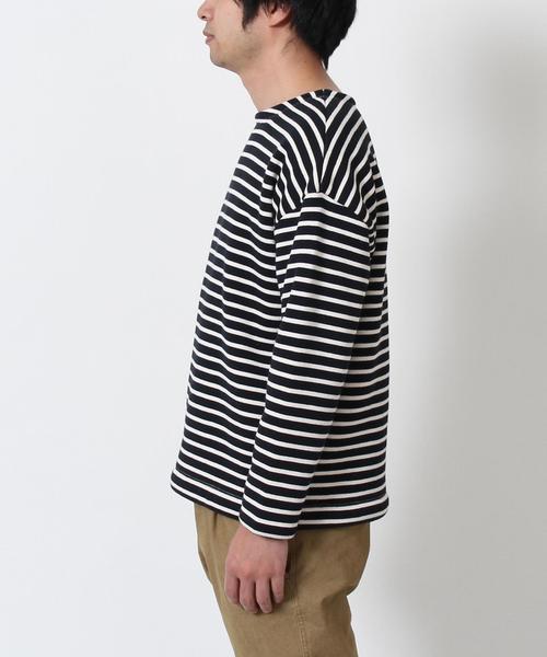 coen（コーエン）の「裏ボアボーダーボートネックカットソー（Tシャツ/カットソー・メンズ・ネイビー/グレー/ピンク・SMALL/MEDIUM/LARGE/X-LARGE）」の13枚目の写真