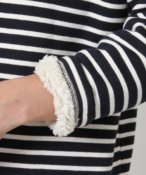 coen（コーエン）の「裏ボアボーダーボートネックカットソー（Tシャツ/カットソー・メンズ・ネイビー/グレー/ピンク・SMALL/MEDIUM/LARGE/X-LARGE）」の18枚目の写真