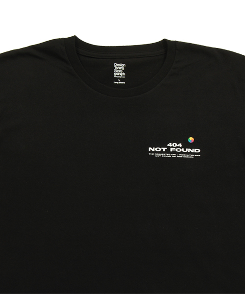 Design Tshirts Store graniph（デザイン　ティーシャツ　ストア　グラニフ）の「ロングスリーブTシャツ/インターネットエラー（Tシャツ/カットソー・メンズ・ブラック・X-SMALL/SMALL/MEDIUM/LARGE）」の7枚目の写真