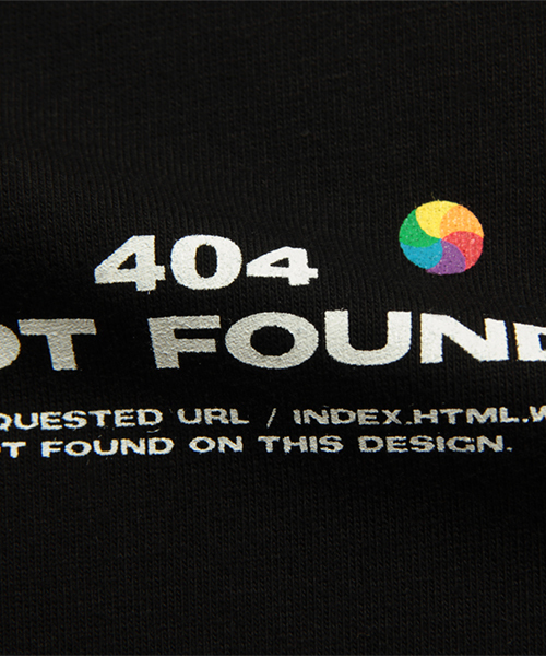 Design Tshirts Store graniph（デザイン　ティーシャツ　ストア　グラニフ）の「ロングスリーブTシャツ/インターネットエラー（Tシャツ/カットソー・メンズ・ブラック・X-SMALL/SMALL/MEDIUM/LARGE）」の5枚目の写真