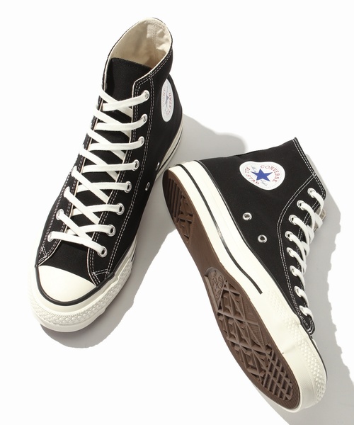 CONVERSE ALL STAR(コンバースオールスター)の「CONVERSE / コンバース : CANVAS ALLSTAR Japan HI #(スニーカー・メンズ・ブラック/アイボリー・26.5cm/27cm/26cm/27.5cm/28cm)」の2枚目の写真
