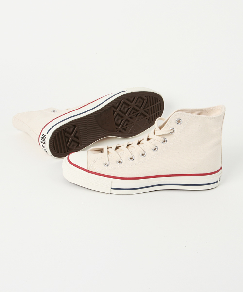 CONVERSE ALL STAR(コンバースオールスター)の「CONVERSE / コンバース : CANVAS ALLSTAR Japan HI #(スニーカー・メンズ・ブラック/アイボリー・26.5cm/27cm/26cm/27.5cm/28cm)」の4枚目の写真