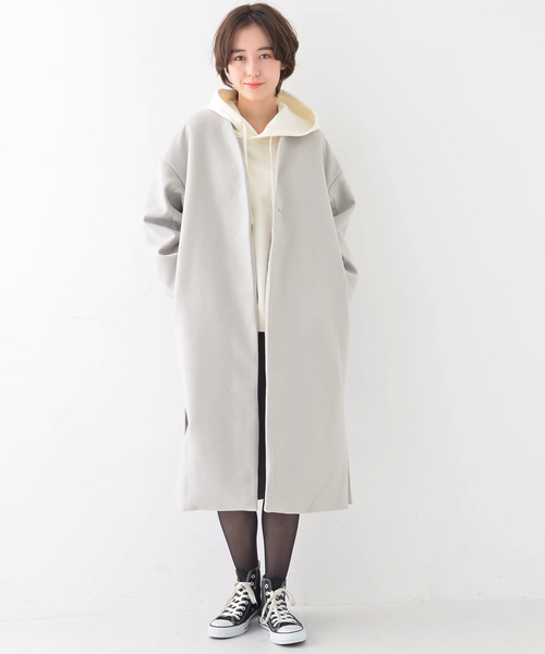 earth music&ecology（アースミュージックアンドエコロジー）の「・コーデュロイタイトスカート（スカート・レディース・チャコールグレー/ピンクベージュ/キャメル・M/L）」の13枚目の写真