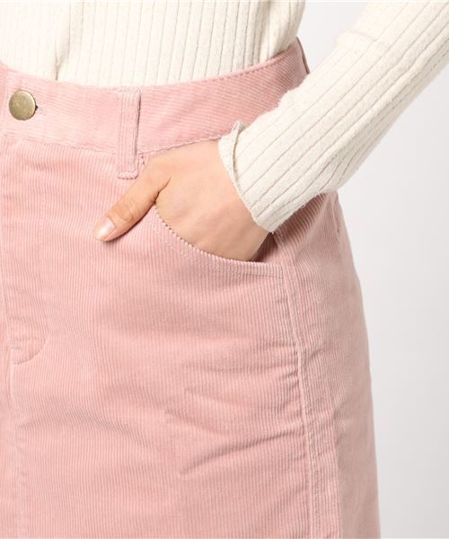 earth music&ecology（アースミュージックアンドエコロジー）の「・コーデュロイタイトスカート（スカート・レディース・チャコールグレー/ピンクベージュ/キャメル・M/L）」の7枚目の写真