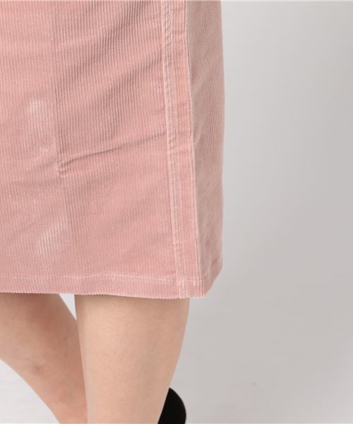 earth music&ecology（アースミュージックアンドエコロジー）の「・コーデュロイタイトスカート（スカート・レディース・チャコールグレー/ピンクベージュ/キャメル・M/L）」の8枚目の写真