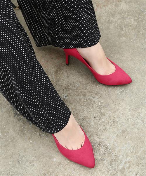 ADAM ET ROPE'（アダムエロペ）の「【18SS新色登場】ボロネーゼパンプス（パンプス・レディース・ライトグレー/ブラック/ベージュ系その他/ピンク系その他/ブルー系その他6・22.5cm/23.5cm/24.5cm/22.0cm/23.0cm/24.0cm/25.0cm）」の5枚目の写真