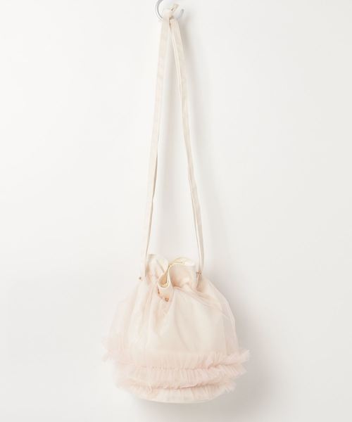 merlot plus（メルロープリュス）の「巾着ハンドバッグ2637（ハンドバッグ・レディース・ブラック/オフホワイト/ライトグリーン・FREE）」の2枚目の写真