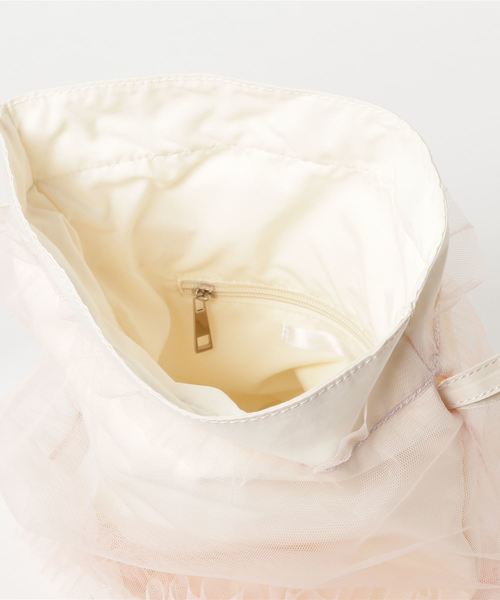 merlot plus（メルロープリュス）の「巾着ハンドバッグ2637（ハンドバッグ・レディース・ブラック/オフホワイト/ライトグリーン・FREE）」の8枚目の写真