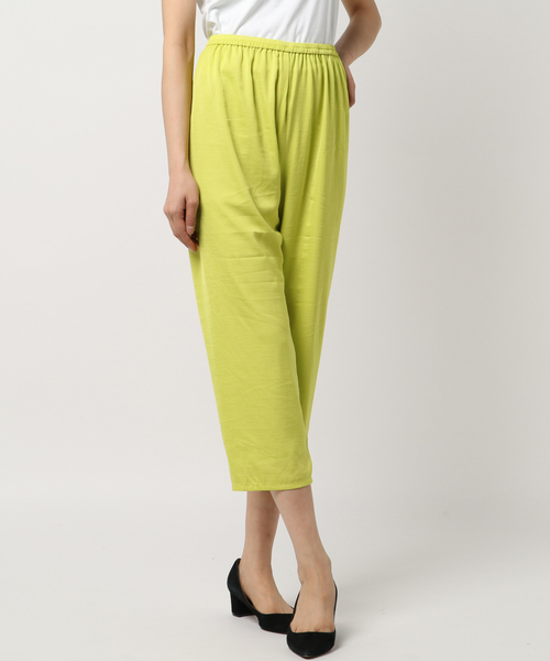 CIAOPANIC（チャオパニック）の「シルク風ウエストゴムパンツ（その他パンツ・レディース・ブラック/イエロー・FREE）」の5枚目の写真