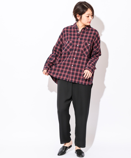 CIAOPANIC（チャオパニック）の「シルク風ウエストゴムパンツ（その他パンツ・レディース・ブラック/イエロー・FREE）」の10枚目の写真