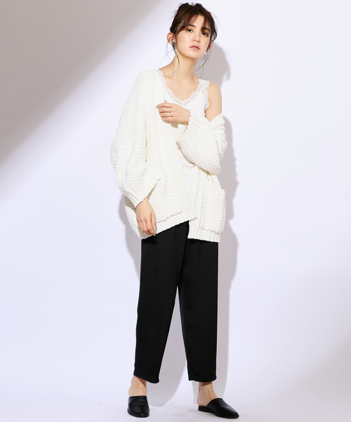 CIAOPANIC（チャオパニック）の「シルク風ウエストゴムパンツ（その他パンツ・レディース・ブラック/イエロー・FREE）」の12枚目の写真