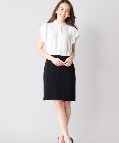 Sinequanone シネカノン の Web限定 Sinequanone 切替ワンピース ワンピース Wear