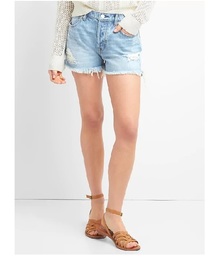 GAP | Washwell High Rise 3'' Denim Shorts with Destruction(デニムパンツ)