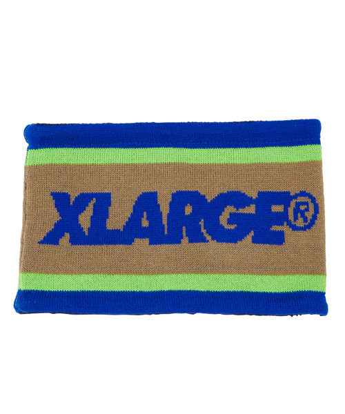 XLARGE KIDS(エクストララージキッズ)の「“XLARGE” NECK WARMER(ネックウォーマー/スヌード・キッズ・ネイビー/レッド・ONE SIZE)」の3枚目の写真