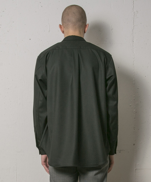 FACTOTUM(ファクトタム)の「【FACTOTUM】T/Rストレッチビッグシャツ(シャツ/ブラウス・メンズ・ブラック/グレー/カーキ・44/46/48)」の7枚目の写真