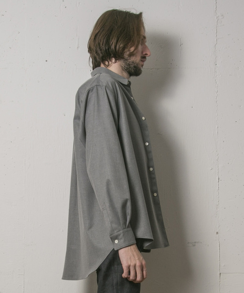 FACTOTUM(ファクトタム)の「【FACTOTUM】T/Rストレッチビッグシャツ(シャツ/ブラウス・メンズ・ブラック/グレー/カーキ・44/46/48)」の11枚目の写真