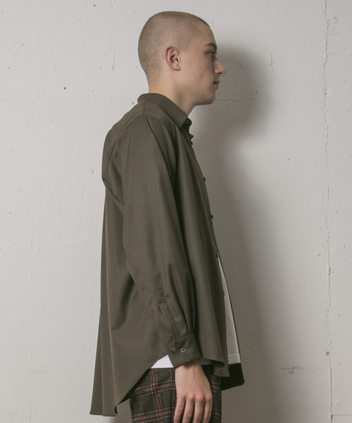 FACTOTUM(ファクトタム)の「【FACTOTUM】T/Rストレッチビッグシャツ(シャツ/ブラウス・メンズ・ブラック/グレー/カーキ・44/46/48)」の16枚目の写真