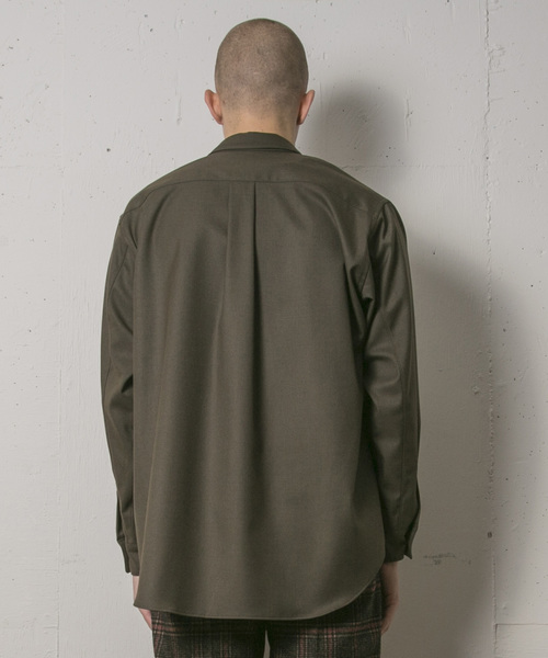FACTOTUM(ファクトタム)の「【FACTOTUM】T/Rストレッチビッグシャツ(シャツ/ブラウス・メンズ・ブラック/グレー/カーキ・44/46/48)」の17枚目の写真