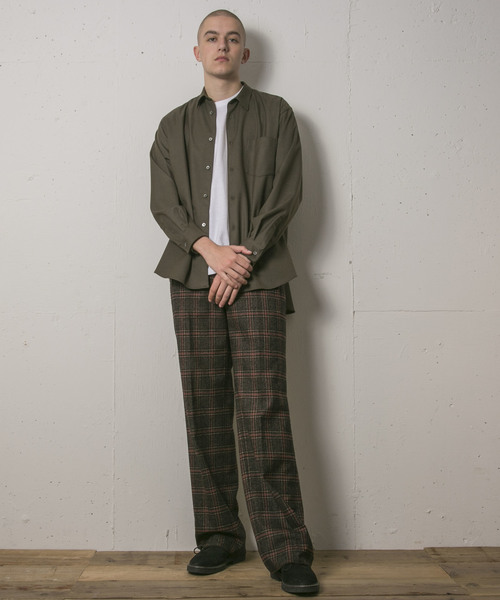 FACTOTUM(ファクトタム)の「【FACTOTUM】T/Rストレッチビッグシャツ(シャツ/ブラウス・メンズ・ブラック/グレー/カーキ・44/46/48)」の18枚目の写真