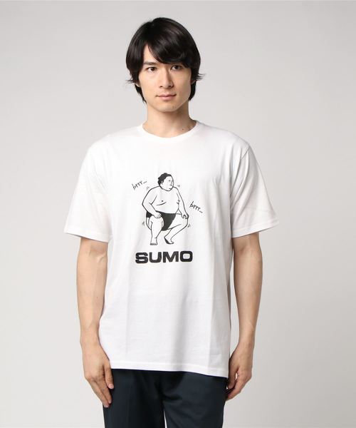 WEGO(ウィゴー)の「WEGO/SUMOロゴプリントTシャツ(Tシャツ/カットソー・メンズ・ホワイト/ブラック・MEDIUM/LARGE/SMALL/X-LARGE)」の5枚目の写真