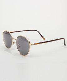 ８(eight) | ボストン サングラス メタル 黒ぶち眼鏡 専用ケース付き(サングラス)