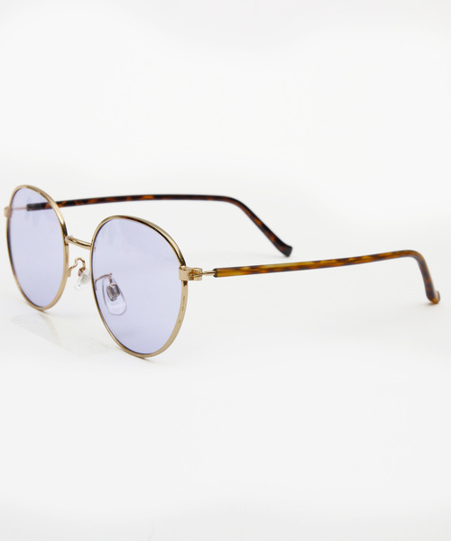 ８(eight)（エイト）の「ボストン サングラス メタル 黒ぶち眼鏡 専用ケース付き（サングラス・メンズ・ライトブルー/オリーブ/クリア/スモークグレー/ブラウン系その他/ライトパープル/ライトピンク・FREE）」の5枚目の写真