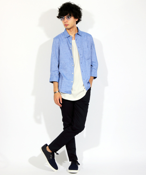 ８(eight)（エイト）の「ボストン サングラス メタル 黒ぶち眼鏡 専用ケース付き（サングラス・メンズ・ライトブルー/オリーブ/クリア/スモークグレー/ブラウン系その他/ライトパープル/ライトピンク・FREE）」の11枚目の写真