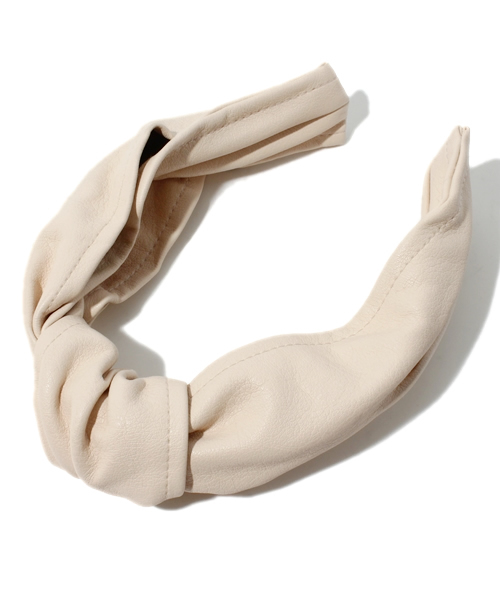 mystic(ミスティック)の「結び目カチューシャ(カチューシャ・レディース・アイボリー/ブラック・フリ-)」の1枚目の写真