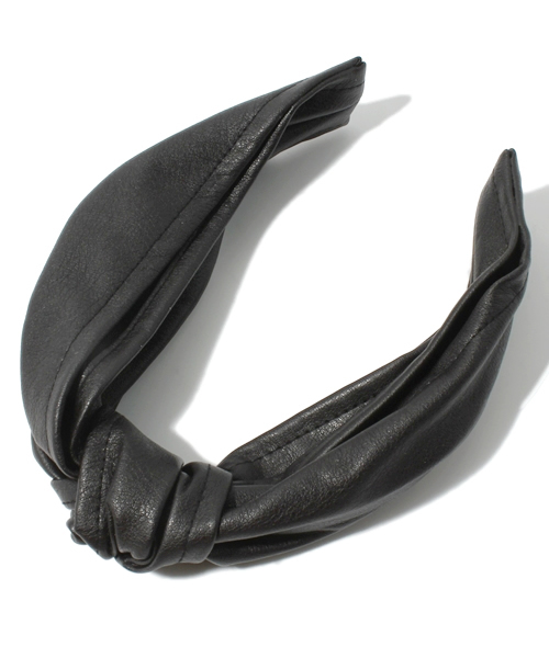 mystic(ミスティック)の「結び目カチューシャ(カチューシャ・レディース・アイボリー/ブラック・フリ-)」の2枚目の写真