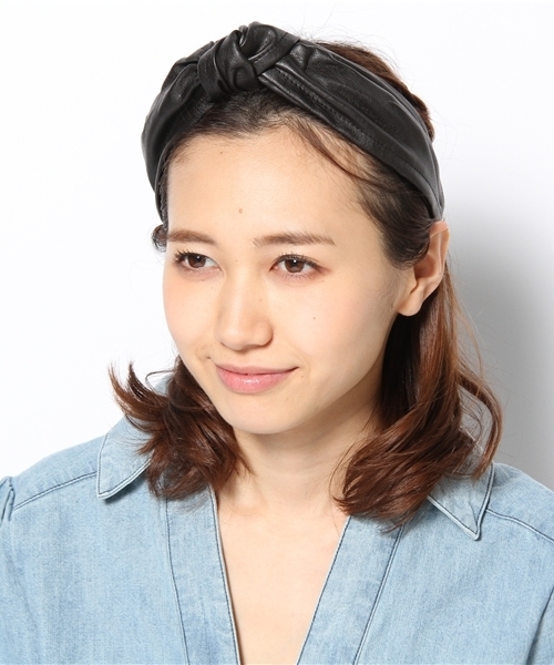 mystic(ミスティック)の「結び目カチューシャ(カチューシャ・レディース・アイボリー/ブラック・フリ-)」の4枚目の写真