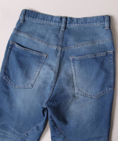 Another Edition（アナザーエディション）の「AE[A]ﾘｯﾀｲCUTTING ﾆｯﾄDNM ◆（デニムパンツ・レディース・ネイビー/コバルトブルー・SMALL/MEDIUM）」の7枚目の写真