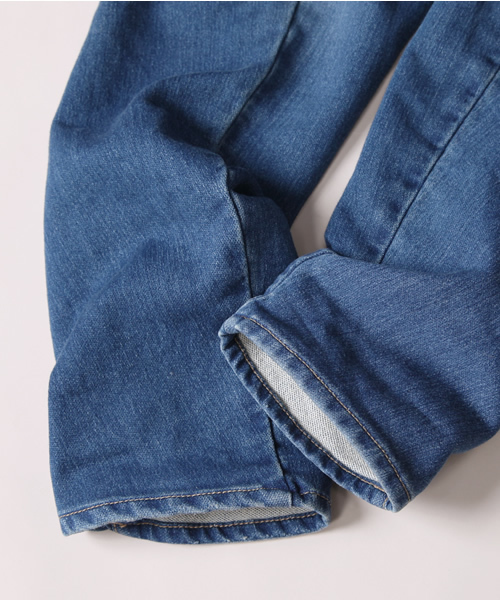 Another Edition（アナザーエディション）の「AE[A]ﾘｯﾀｲCUTTING ﾆｯﾄDNM ◆（デニムパンツ・レディース・ネイビー/コバルトブルー・SMALL/MEDIUM）」の8枚目の写真