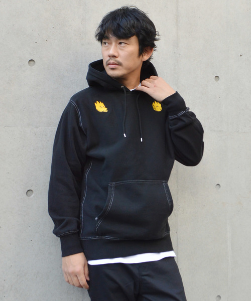 AlexanderLeeChang（アレキサンダーリーチャン）の「AlexanderLeeChang/アレキサンダーリーチャン  SPIT PARKA（パーカー・メンズ・スカイブルー/ブラック/イエロー・2/3）」の2枚目の写真