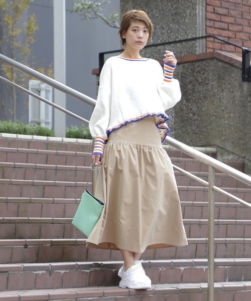 FREE'S MART（フリーズマート）の「ロープサコッシュ（ショルダーバッグ・レディース・ブラック/ベージュ/ライトグリーン・ﾌﾘ-）」の10枚目の写真