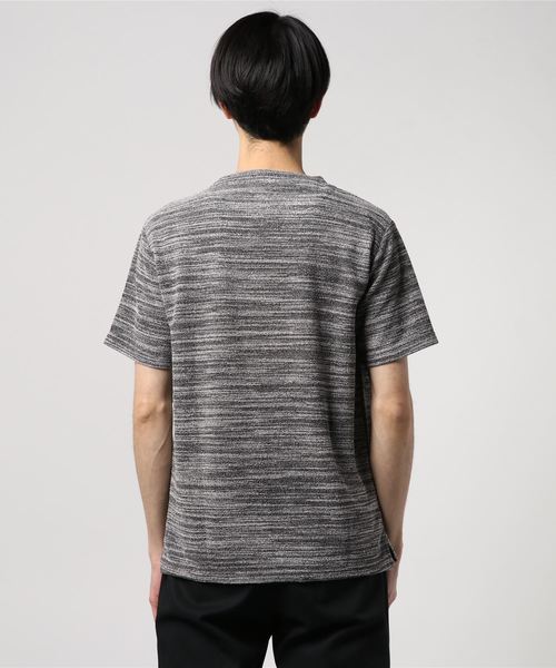 IGNIO（イグニオ）の「タイガー杢パイルTシャツ（半袖）（Tシャツ/カットソー・メンズ・チャコールグレー/ネイビー・L/LL/M/S）」の4枚目の写真