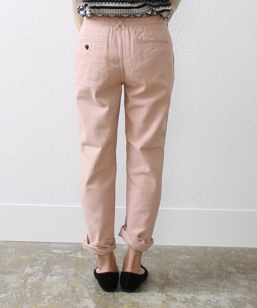 coen(コーエン)の「起毛チノタックパンツ(チノパンツ・レディース・ベージュ/ネイビー/ライトピンク・SMALL/LARGE/MEDIUM)」の5枚目の写真